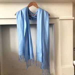 Light Blue Pashmina/Silk wrap